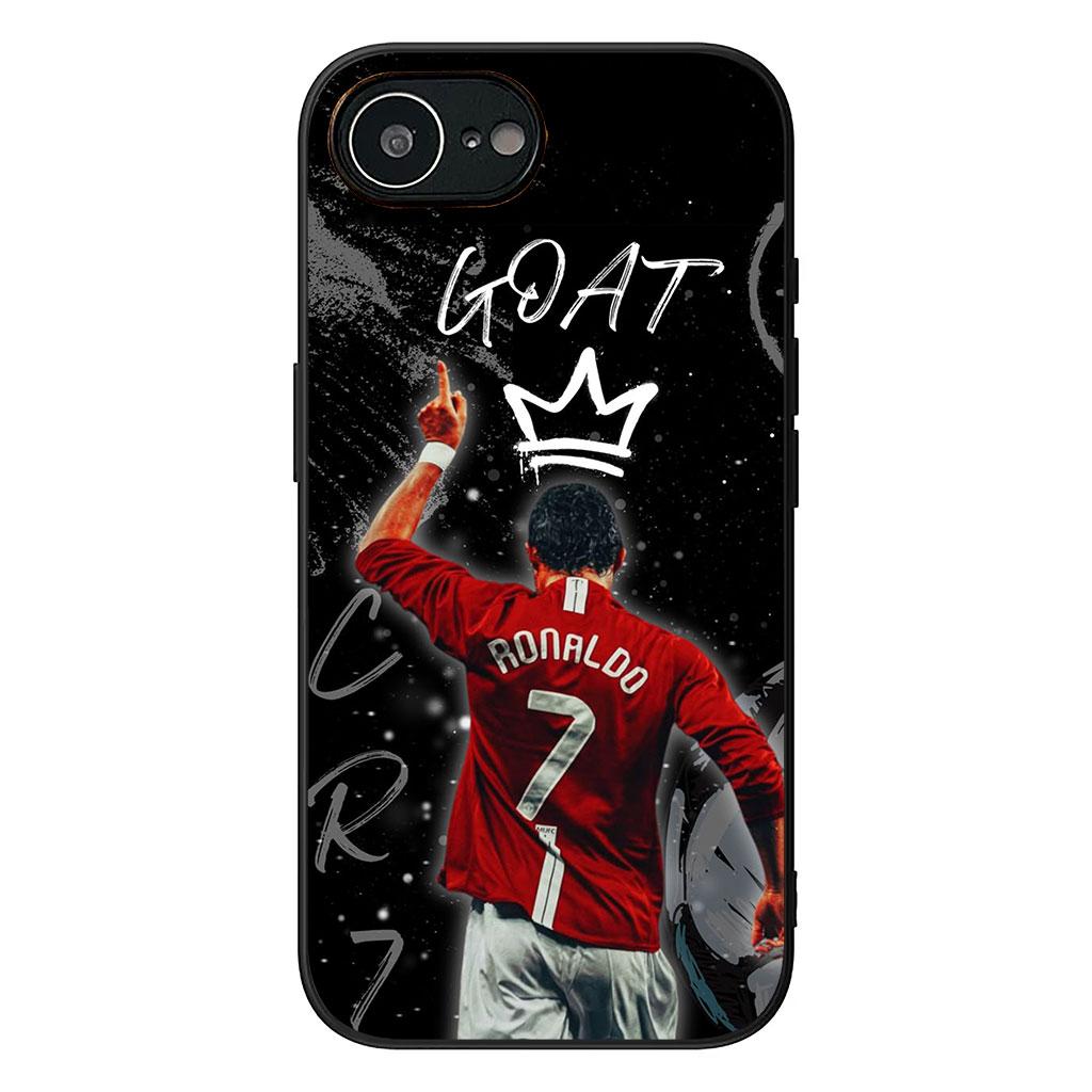 

Cover for Apple iPhone 16 15 14 Plus 13 12 Mini 17 Pro Max + ProMax 16E Air 16+ 15+ Phone Case Football No7 Star Soccer No 7 iPhone17