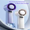 Portable Handheld Turbo Fan Adjustable Personal Mini Fan 100 Gears Infinitely Adjustable Small Usb Mini Desktop Cooling Fan Outdoor 3600mah