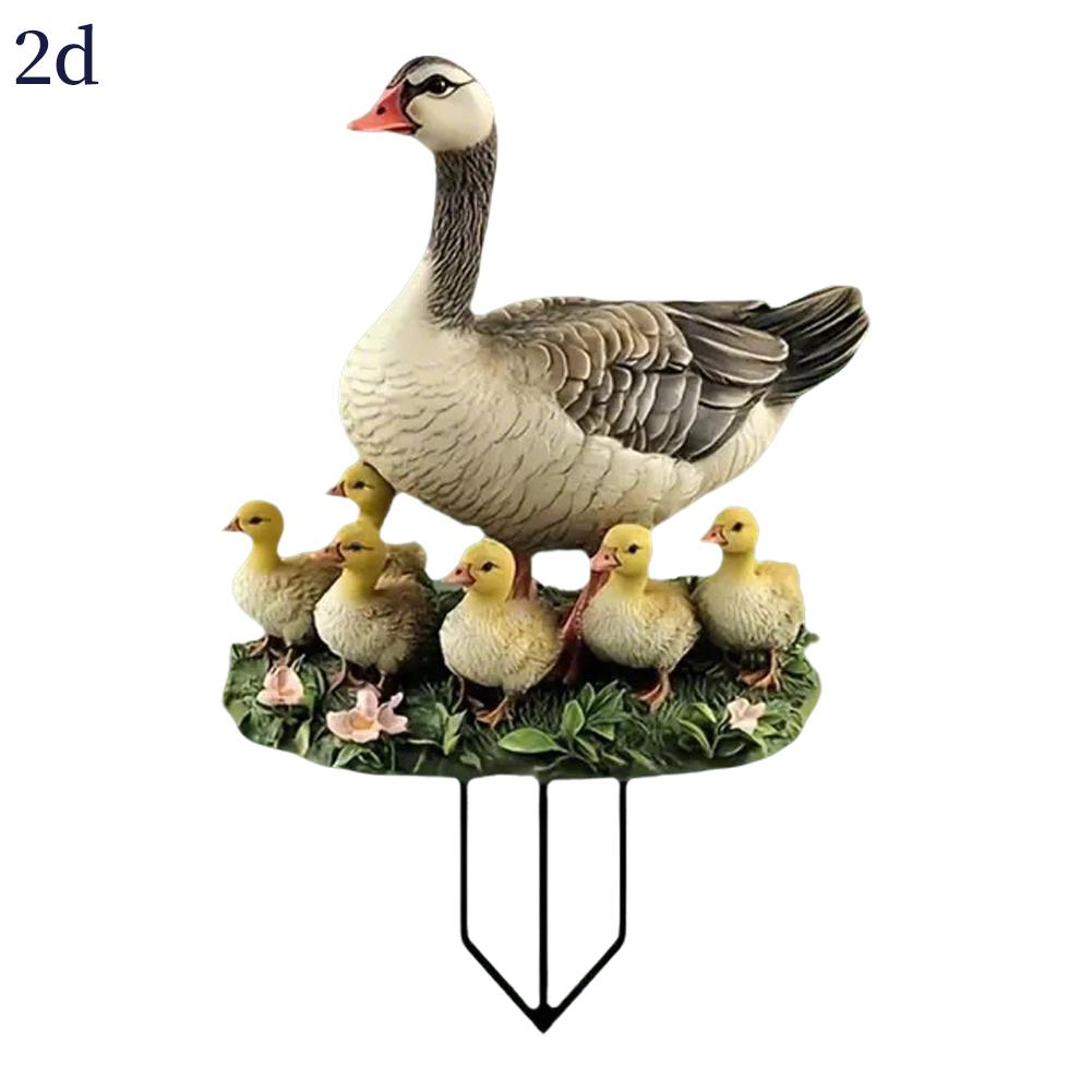 Outdoor Vogelornament Wetterfestes Acryl Gartenstecker Für Hofkunst Rasendekoration Tierfigur Tierplastik