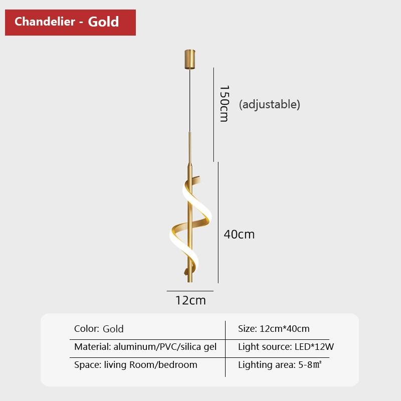 Modern LED Pendant Light Tri-color Light For Bedroom Bedside Living Room Stairwell Study Dining Room Indoor Lighting Fixture