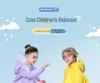 Children's Cartoon Rain Poncho with Backpack Slot for Kids