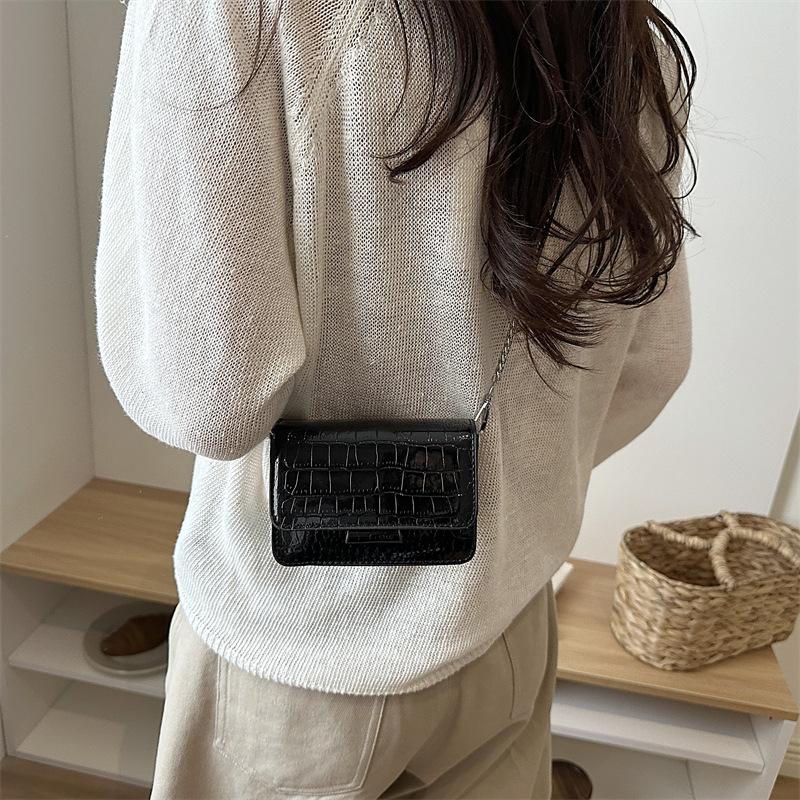 Women'S Rhombus Chain Small Square Bag High-End Fashion Shoulder Messenger Versatile Elegant Trendy Mini Bag