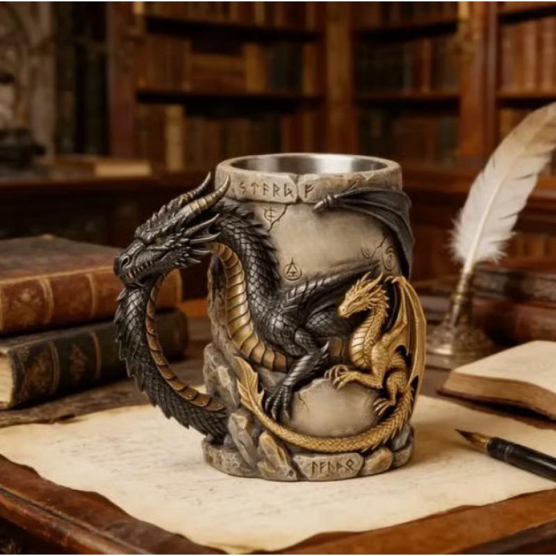 

TK Dual Dragon Collector s Mug - Unique & Popular