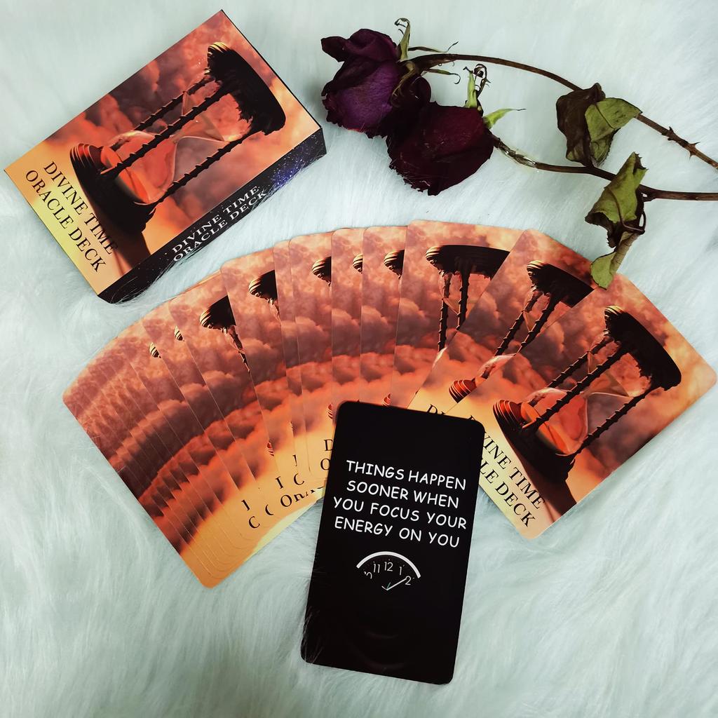 soulme Time Oracle Card Divine Timing Oracle Oracle Cards for Answers to all your timing Deck, Cards, Beginners, questions.