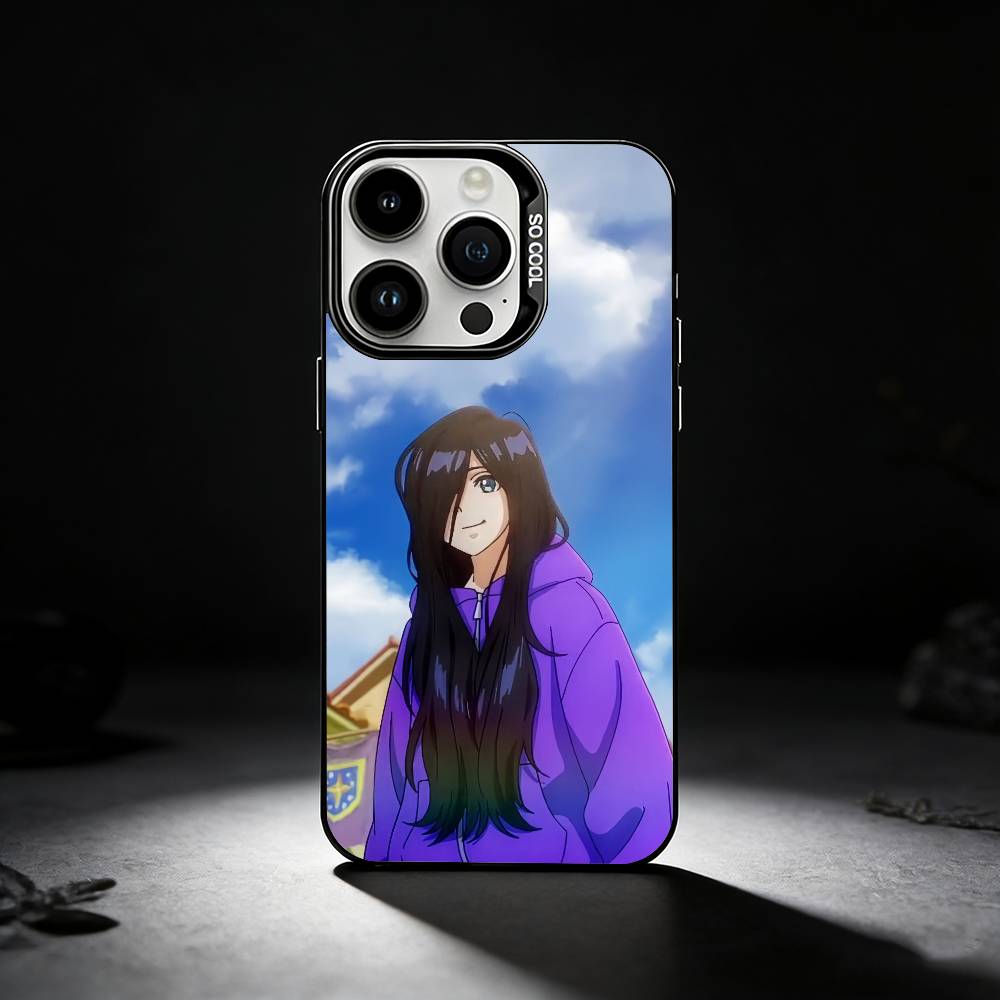 Anime Z-Zenshu Phone Case For iPhone 17,16,15,14,13,12,11 Plus,Pro Max,XS,Colored silver phone case