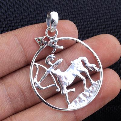 Silver Pendant, Statement Jewelry, 925 Sterling Jewelry, Unisex Pendant, Centaur Pendant