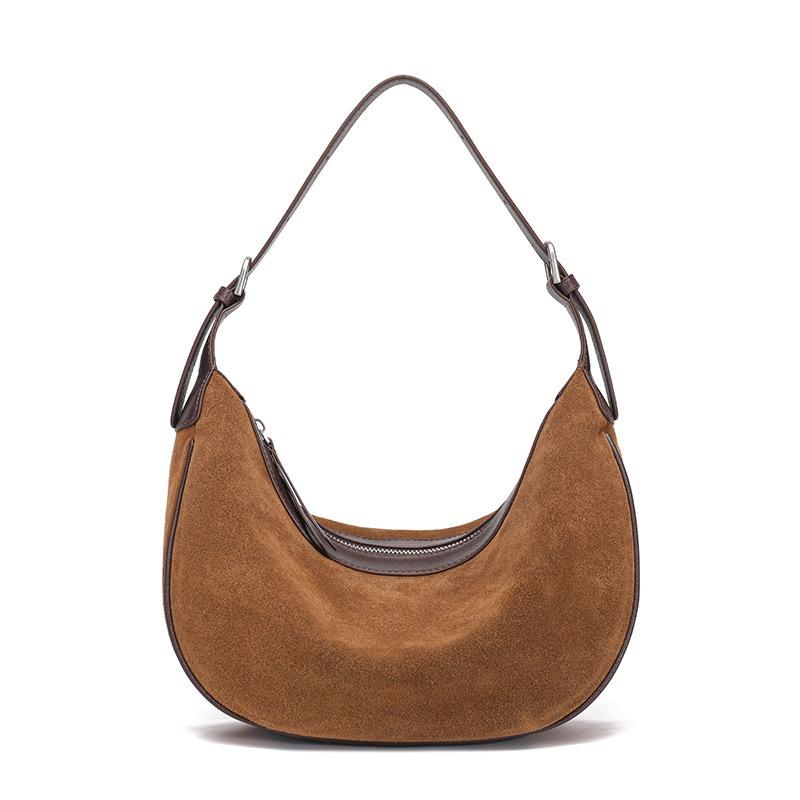 

Retro temperament armpit bag autumn and winter new leather women s bag high-end texture luxury women s shoulder bag коричневый