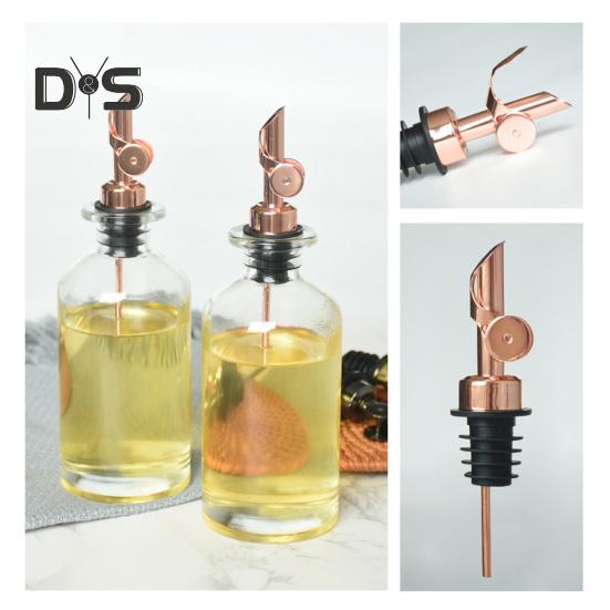 Automatyczny nalewak do wina Samozamykający się dzióbek ze stali nierdzewnej z kontrolą przepływu Bez kapiący dozownik do alkoholu do butelek