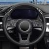 Car Steering Wheel Cover Universal 14 1/2"-15" Leather Carbon Fiber Anti-Slip Ca