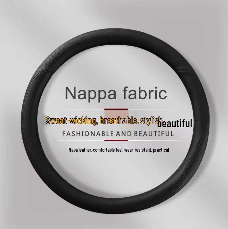 Ideal Steering Wheel Cover: Genuine Leather, Anti-slip, Sweat-absorbent, Ultra-thin Grip for L6 L8 L7 L9 I6 I8 MEGA