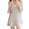 Sensual Sheer Couples Lingerie Set: Camisole and Robe for Flirty Bedtime Fun