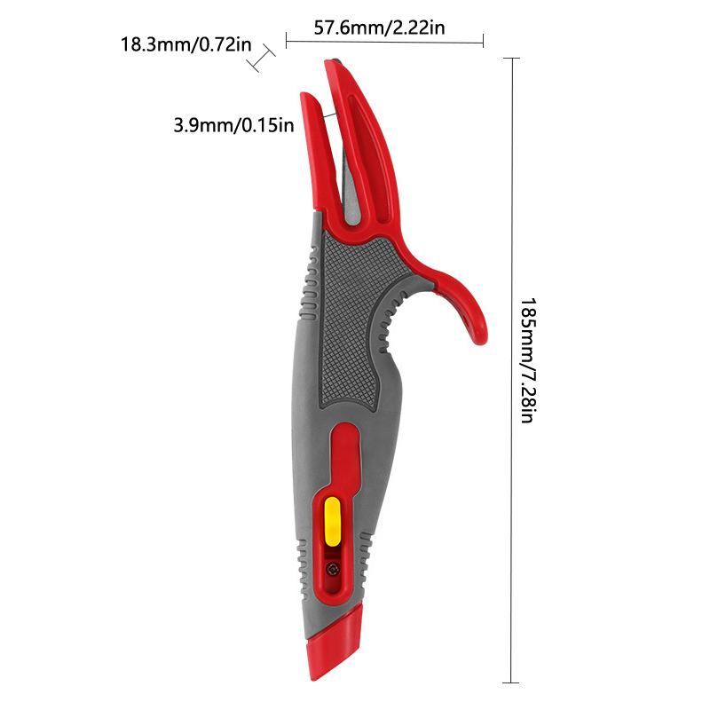 

Многофункциональный канцелярский нож с выдвижным лезвием, нож для распаковки, нож для обертывания, клей, защита от порезов, защита рук
