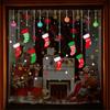Year Holiday Scene Xmas Decoration Home Decals Christmas Window Stickers Santa Claus Wall Sticker