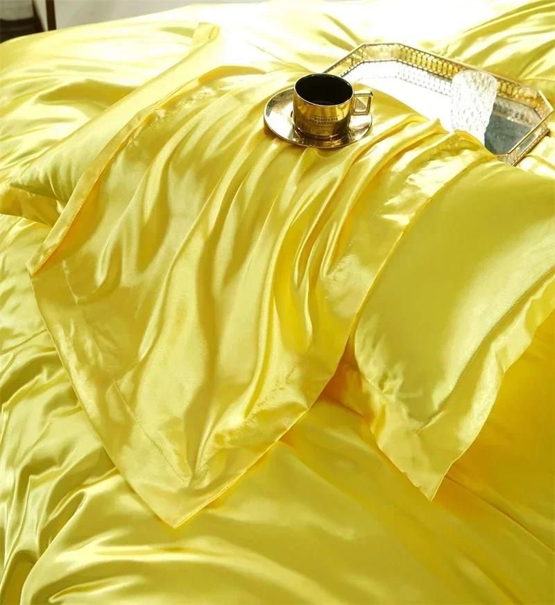 Luxury Blending Mulberry Silk Pillowcase Satin Soft Silky Two-sided Pillow Case Skin Beauty Skin Friendly Pillow Cover Solid