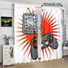 Set Of 2 Game Console Controller Pattern Printed Curtains Bedroom Living Room Home Decoration Curtain Polyester Perfect For Sitting
