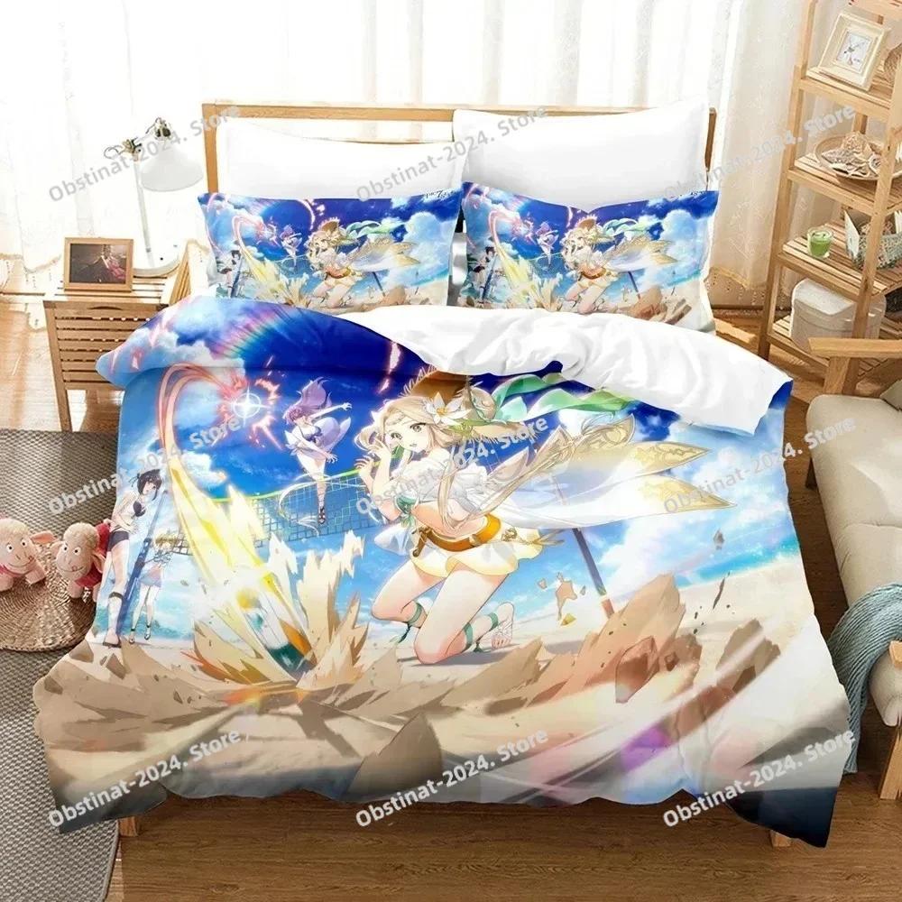 

Comforter Fashion 3D Anime Aotu World Bedding Set Printed Bed Set With Bed Soft Single Double Queen Super King Size Comforter (quilt)-EU Single(135*200cm)3pcs
