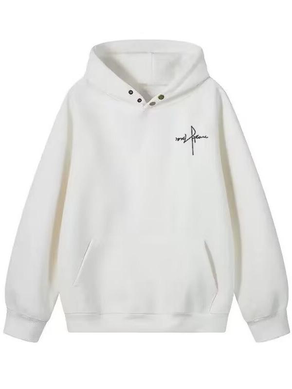 Unisex Hoodie mit trendigem Buchstaben-Schnallen-Design - Modisch, Vielseitig und Locker geschnitten