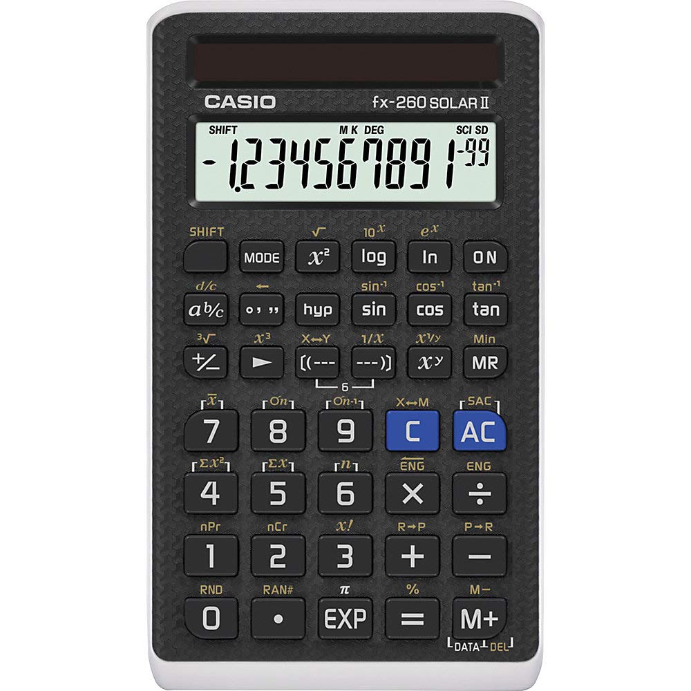 Casio Scientific Calculator SOLAR II Fx-260 (Black)