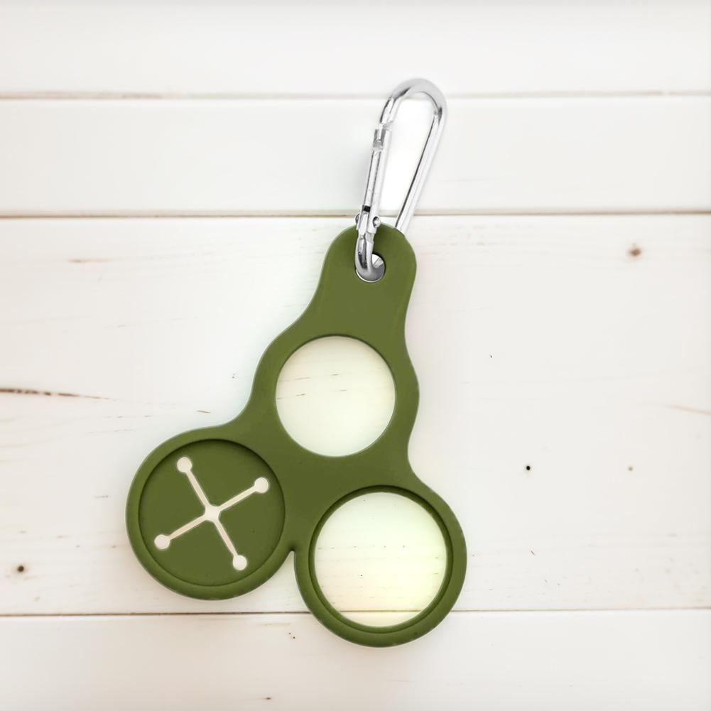 3pcs Silicone Water Bottle Buckle Water Bottle Holder 3 Holes Water Bottle Hanging Buckle Portable Beverage Container Holder