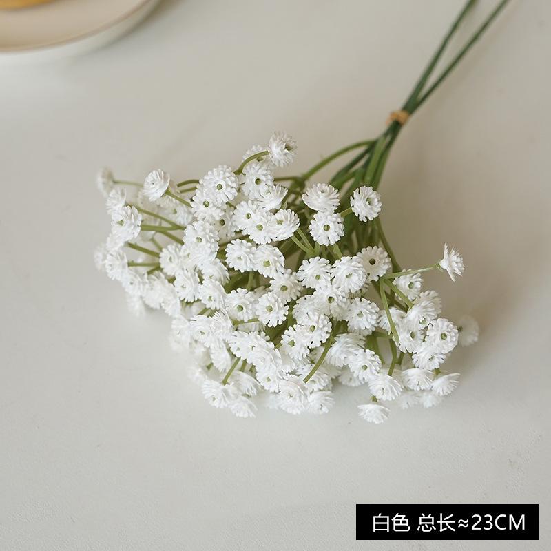 Simulation Gypsy, bridal wedding decoration, holding a bouquet of soft glue, small fresh mini bouquet Gypsy белый