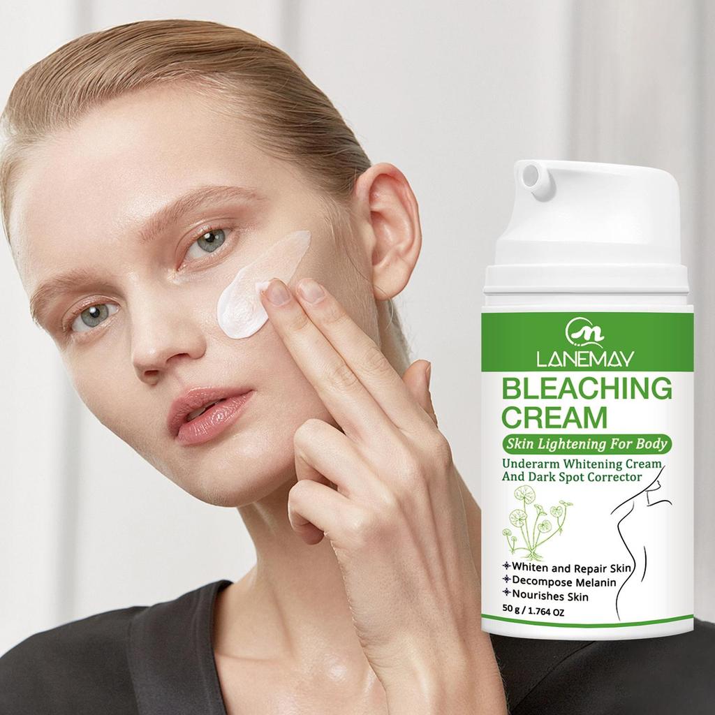 Bleaching Cream-Deeply Nourish and Whiten the Skin, Brightening Base Cream and the Underarm,50g