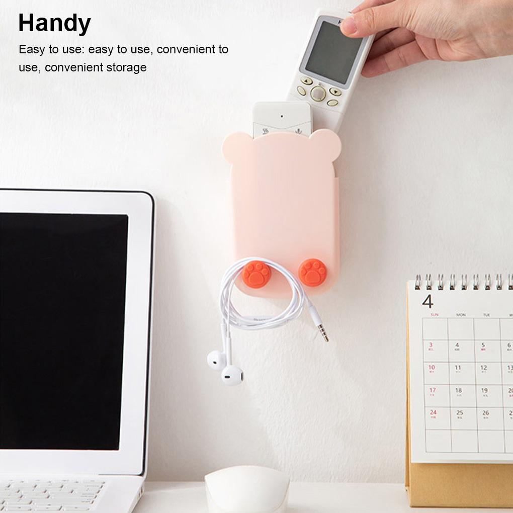 Air Conditioner Remote Control Smartphone Organizer Living Room Bedroom Kitchen Adhesive Controller Holder Space Saving