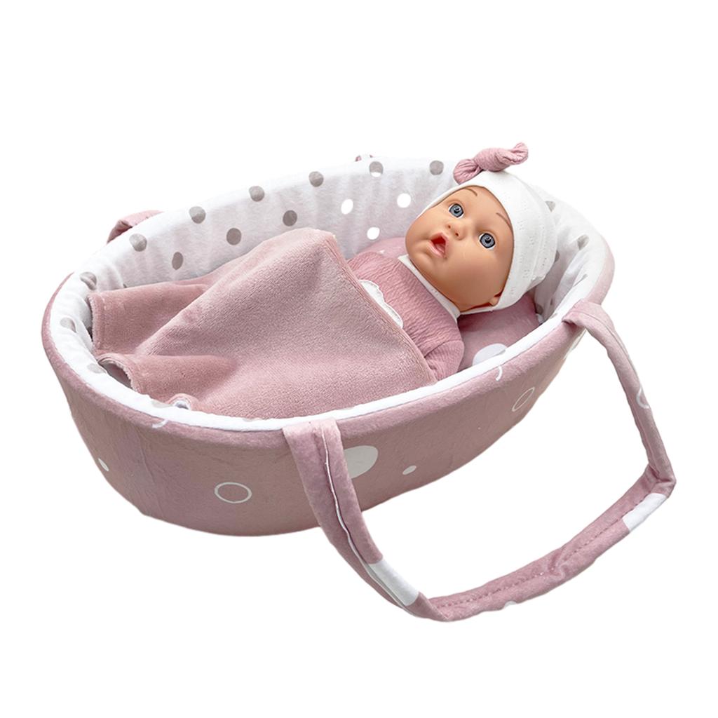 12palcová reborn panenka Odnímatelný kostým Simulační miminko Reborn panenka s dudlíkem/dekou/košíkem/polštářem na hraní