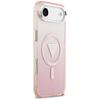 Guess IML Gradient Triangle Logo MagSafe Case for iPhone Air Pink