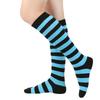 Women's Wide-stripe Calf Socks, Mid-calf And Knee-high Socks