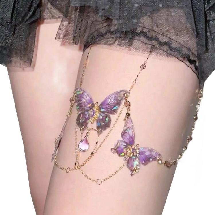 

Multi Functional Crystal Embellished Thigh Chain Offering Adjustable Fit For Costume Parties Or Evening Gatherings 1