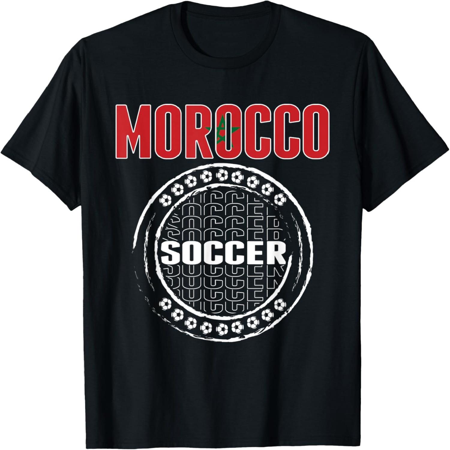 Morocco Soccer Fans Jersey - Proud Moroccan Football Lovers T-Shirt S