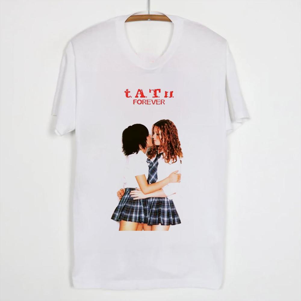 NEW TATU Band Forever Short Sleeve White Gift For Fan All Size T-Shirt AL612