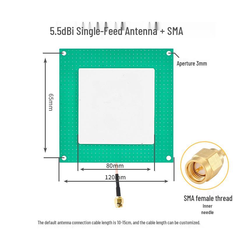 UHF RFID Passive Reader Writer with Long-Distance Ceramic Antenna for Card Reading