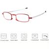 1 Pair Fashionable Folding Reading Glasses with Adjustable Magnification +1.00 to +500 Presbyopia Correction for Men Women