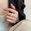 Round Acetic Acid Finger Ring Plastic Korean Style Accessories Vintage Finger Ring  Lady
