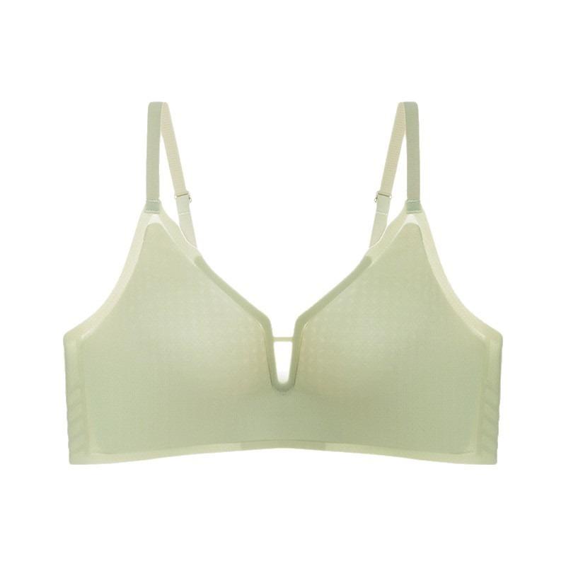 Women Thin Strap Push Up No Wire Seamless Bra