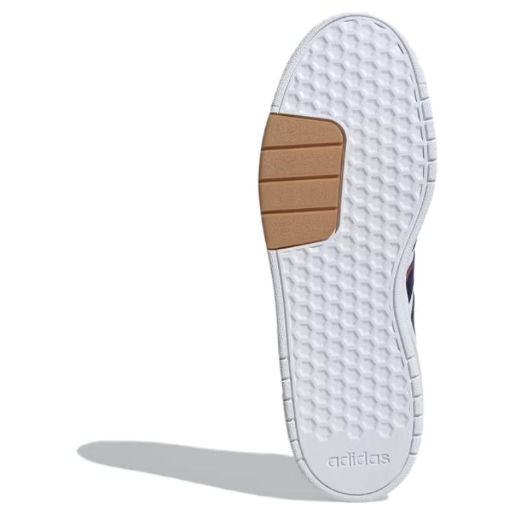 Adidas Vl Court 2.0 Comfortable Soft Low-Top Skate Shoes Men Sneakers White Blue ID0507