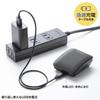 Sanwa Supply Bluetooth Mouse Compact Slide Storage 5-Button Silent Rechargeable Black MA-BBS526GY Gray