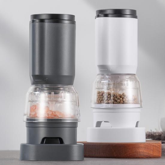 Electric Salt And Pepper Grinder Rechargeable Adjustable Spice Grinder Automatic Pepper Mill Kitchen Housewarming Gift