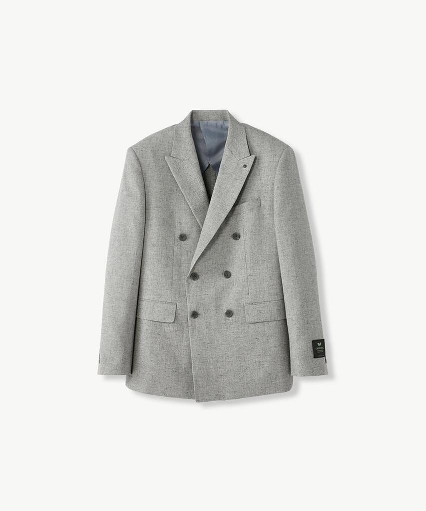 Stco [Summer Suit] Italy Marlane Linen Blend Double Suit Set_Grey (Classic Fit)_Ssjvb93Set