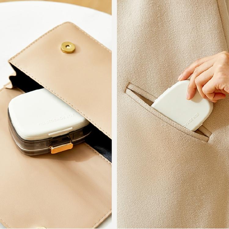 Practical 10 Cell Medicine Organizer with Tight Seal Home Office Pills Organizer to Prevent Leaks and Spills