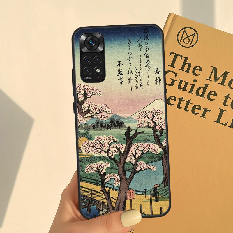 

Художественный чехол в японском стиле для Redmi Note 11 10 Pro, чехол для Redmi Note 9 Pro 7 8 10S 11S 9A 9C K50 K40 Gaming Redmi 9