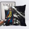 Federa Cuscino Stella del Calcio L-Lionel M-Messi Quadrato Camera da Letto Divano Comfort per il Tempo Libero Cuscino Auto Soggiorno Decorazione per la Casa