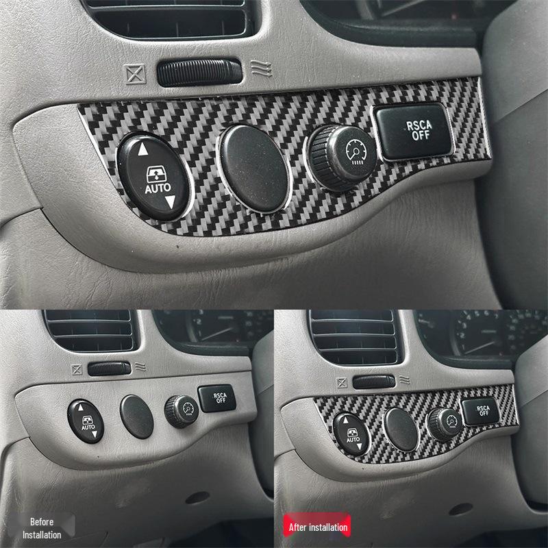 Toyota Sequoia Karbonszálas Fényszórókapcsoló Matrica (2001-2007)