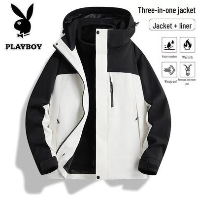 Men's Hooded 3-in-1 Outdoor Jacket