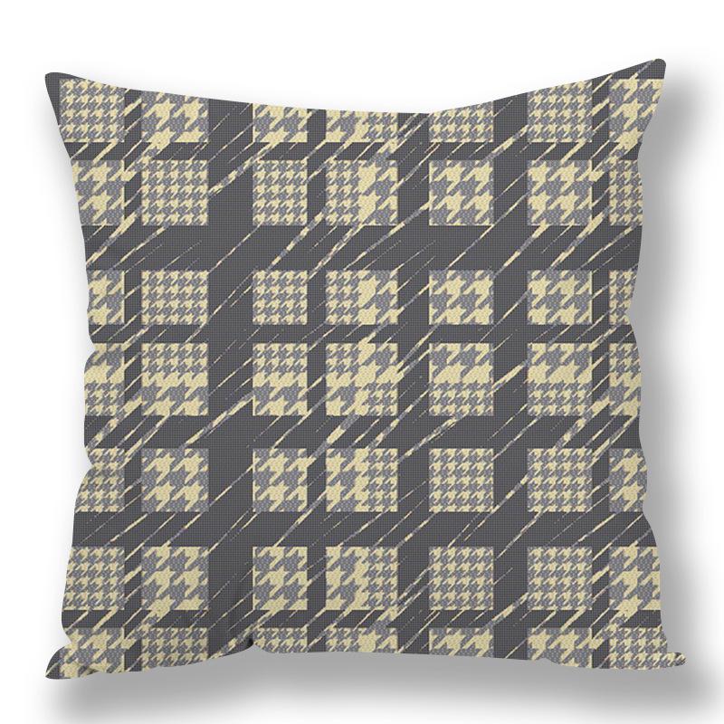 Abstract Houndstooth Geometric Pillow Cover Design Pillow Waist Premium Durable Quality Useful Practical Reliable