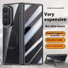 For Samsung Galaxy Z Fold7 5G Magnetic Case PC+Acrylic Phone Cover with Anti-Spy Screen Protector,Lens Kickstand
