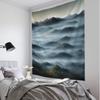 Mist Forest Background Tapestry Room Decoration Natural Landscape Wall Background Cloth Living Room Home Decoration Wall Hanging