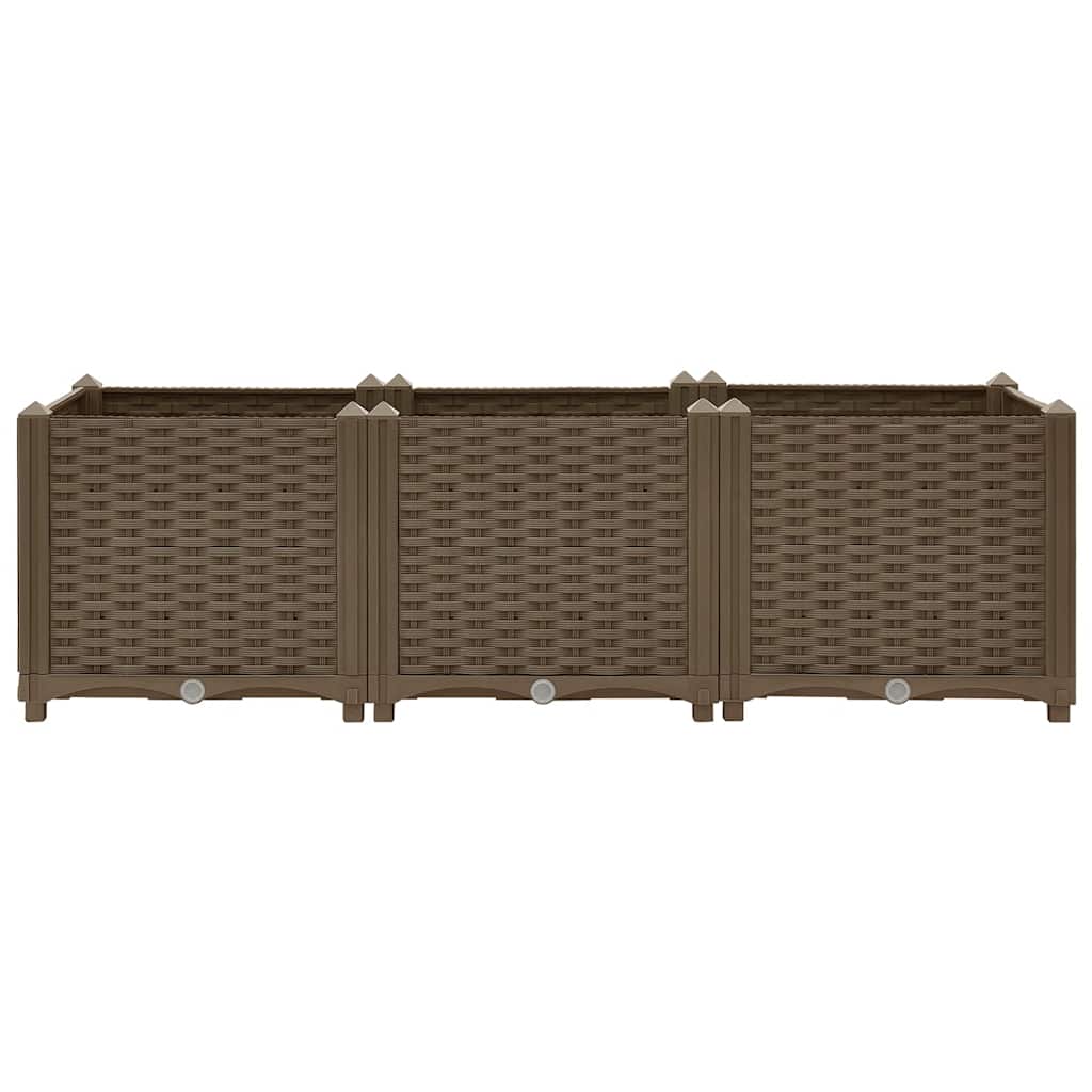 Vidaxl Raised Garden Bed, 120X40X38 Cm, Polypropylene
