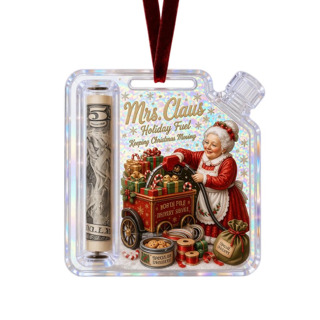 Christmas Oil Can Hanging Ornament for Gift Holder Holiday Decor